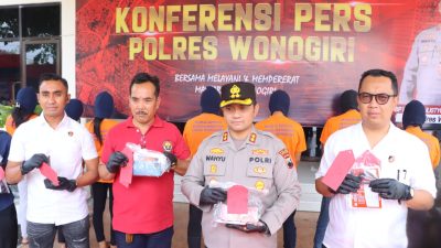 Polres Wonogiri Ungkap 4 Kasus Pencurian Dalam Satu Bulan