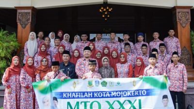 Walikota Ning Ita Berangkatkan Kafilah MTQ Kota Mojokerto, Titip Pesan Jaga Kesehatan dan Hafalan