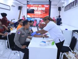 Donor Darah Warnai Hari Jadi ke-74 Humas Polri di Bojonegoro