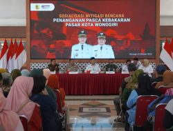 Forkopimda Hadir dalam Sosialisasi Pasca Kebakaran Pasar Kota Wonogiri