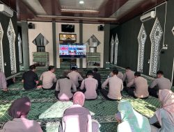 Polres Wonogiri Gelar Binrohtal Lewat Zoom Meeting, Perkuat Iman dan Mental Personel Jelang Tugas Pelayanan