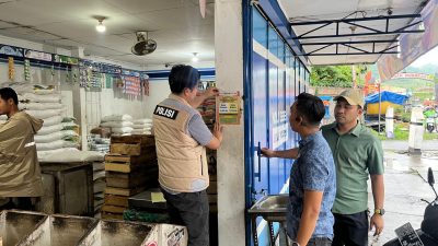 Satgas Pangan Polres Wonogiri dan Tim Provinsi Jateng Sidak Harga Beras, Satu Toko Dapat Teguran