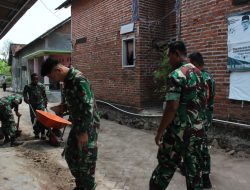 Satgas TMMD ke-126 Kodim 0816/Sidoarjo Genjot Pembangunan Jalan Paving di Desa Kedondong