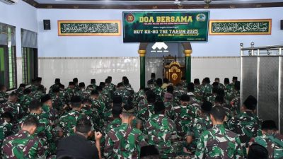 Kodim Ponorogo Gelar Doa Bersama Peringati HUT ke 80 TNI