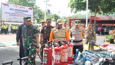 Siaga Hadapi Musim Hujan, Polres Wonogiri Gelar Apel Tanggap Darurat Bencana 2025