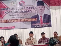 Anggota DPRD Kota Mojokerto Fraksi PDI-Perjuangan Santoso Bekti Wibowo Gelar Reses Tahap III