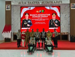 Polres Blitar Wujudkan Semangat Kemanusiaan Melalui Bhakti Kesehatan Donor Darah Hari Pahlawan 10 November 2025