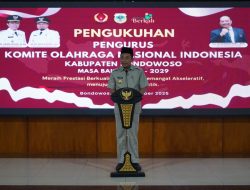 Bupati Abdul Hamid Wahid Kukuhkan Pengurus KONI Bondowoso Periode 2025–2029