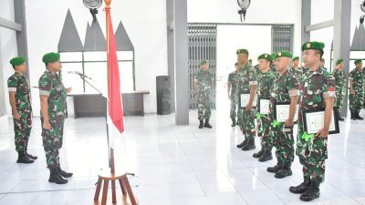 Dandim Ponorogo Pimpin Acara Laporan Korps Anggota Pindah Satuan
