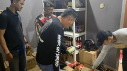 Polres Wonogiri Gelar Operasi Miras, Puluhan Botol Berbagai Jenis Berhasil Disita