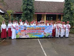 Police Go to School, Kapolsek Girimarto Jadi Pembina Upacara di SDN 3 Selorejo
