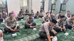 Binrohtal Polres Wonogiri Digelar via Zoom di Masjid Al Ma’ruf, Personel Diperkuat Pembinaan Spiritual