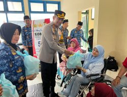 ASN Polresta Sidoarjo Gelar Baksos dan Pemeriksaan Kesehatan Gratis untuk Penyandang Disabilitas di HUT Korpri ke-54