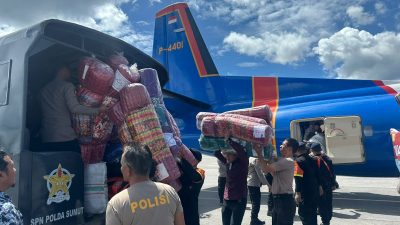 Polda Sumut Terima Bantuan Logistik Korban Bencana, Langsung Didistribusikan