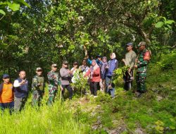 Anggota Kodim Ponorogo Ikut Jaga Kelestarian Hutan Melalui Aksi Tanam Pohon