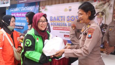 Sambut Natal, Polresta Sidoarjo Berbagi Kasih Dengan Masyarakat