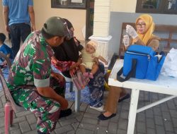 Dukung Program Kesehatan Nasional, Babinsa Kodim Ponorogo Pendampingan Posyandu ILP