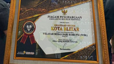 Kejari Kota Blitar Raih Predikat WBK 2025, Tegaskan Komitmen Birokrasi Bersih dan Pelayanan Berintegritas