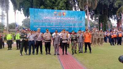 Polres Kota Blitar Gelar Apel Operasi Lilin Semeru 2025, Tegaskan Komitmen Pengamanan Natal dan Tahun Baru 2026