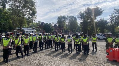Apel Ops Lilin Candi 2025 Digelar di Waduk Gajah Mungkur, Polres Wonogiri Siagakan Personel Amankan Lokasi Wisata dan Event Masyarakat