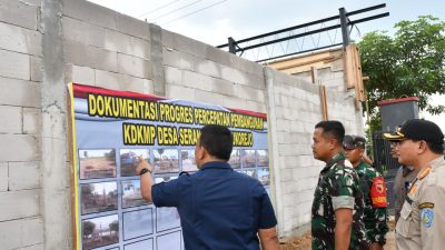 Dandim Ponorogo Dampingi Wadirut PT. Agrinas Pangan Nusantara Tinjau Pembangunanan KDKMP