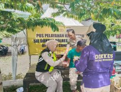 Polres Wonogiri Gelar Bakti Kesehatan di Waduk Gajah Mungkur, Bagian dari Operasi Lilin Candi 2025