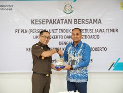 PLN UP3 Sidoarjo dan Kejaksaan Negeri Mojokerto Teken MoU Perkuat Penanganan Hukum Perdata dan Tata Usaha Negara
