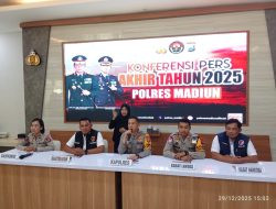 Kapolres Madiun Gelar Pers Rilis, Paparkan Kinerja Selama 2025