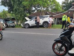 Satlantas Polres Wonogiri Tangani Cepat Laka Lantas di Ngadirojo, Dua Orang Alami Luka Ringan