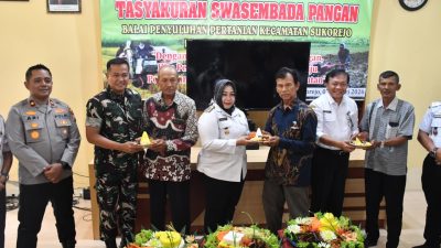Dandim Ponorogo Hadiri Tasyakuran Swasembada Pangan dan Zoom Meeting Panen Raya Bersama Presiden RI