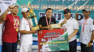 Bupati Jombang Apresiasi Suksesnya Penyelenggaraan Kejuaraan Tenis Lapangan Dandim Cup I Tahun 2026