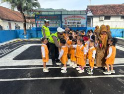 Polres Wonogiri Kenalkan Tertib Lalu Lintas Sejak Dini Lewat Polisi Sahabat Anak