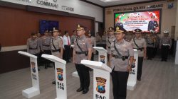 Polres Jombang Gelar Sertijab Waka Polres, Kabagops, Kasat Lantas dan Pengukuhan Kasiwas