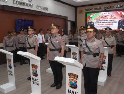 Polres Jombang Gelar Sertijab Waka Polres, Kabagops, Kasat Lantas dan Pengukuhan Kasiwas