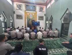 Peringati Isra Mi’raj, Polres Wonogiri Gelar Binrohtal Secara Daring untuk Perkuat Mental Personel