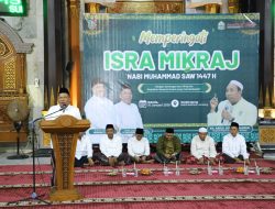 Wakil Bupati Jombang Hadiri Pengajian Umum Isra Mi’raj 1447 H Bersama Gus Qoyyum di Masjid Agung Baitul Mukminin