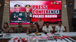 Polres Madiun Berhasil Ungkkap Pembobolan Tembok Toko Perhiasan