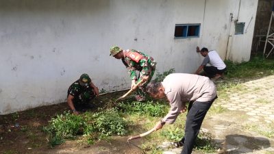 Kerja Bakti Wujudkan Sinergitas dan Kebersamaan antara TNI, Polri dan Masyartakat di Ponorogo