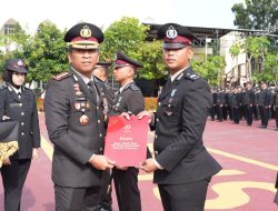 83 Personel Polresta Sidoarjo Dapatkan Satyalancana Pengabdian