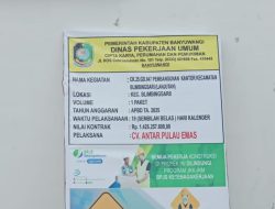 Dua Proyek Pembangunan di Kecamatan Blimbingsari Abaikan Aturan