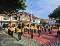 Perkuat Kebugaran dan Soliditas, Personel Polres Wonogiri Gelar Olahraga Bersama