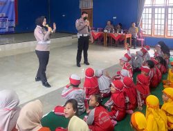Polisi Sahabat Anak, Satlantas Polres Wonogiri Edukasi Rambu Lalu Lintas Sejak Usia Dini