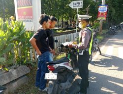 Polsek Buduran Edukasi Penggunaan Helm dalam Operasi Keselamatan Semeru 2026