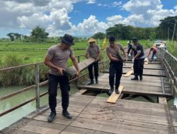 Renovasi Jembatan Kali Sambi Dimulai, Polres Wonogiri dan Pemkab Amankan Akses Vital Warga Mojosawit