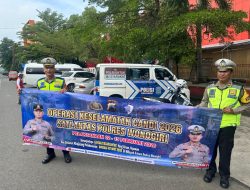 Sosialisasi Ops Keselamatan Candi 2026, Satlantas Polres Wonogiri Sasar Pasar Kota