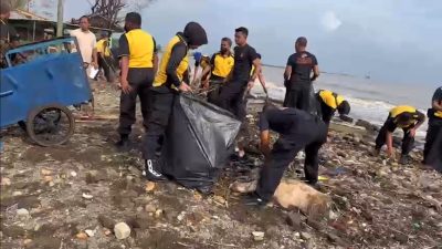 Tindak Lanjut Instruksi Presiden, Satbrimob Polda Jateng Gelar Korvey Massal Pulihkan Kelestarian Lingkungan