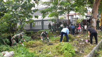 Wujudkan Ponorogo Bersih, Kodim Ponorogo dan Masyarakat Gelar Karya Bakti Skala Besar