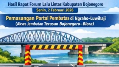 Pemasangan Portal di Akses Jembatan TBB Menyesuaikan Jalan Kelas III untuk Keamanan dan Kenyamanan Pengguna Jalan