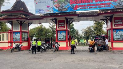 Patroli Ops Keselamatan Candi 2026, Satlantas Amankan Kawasan Waduk Gajah Mungkur