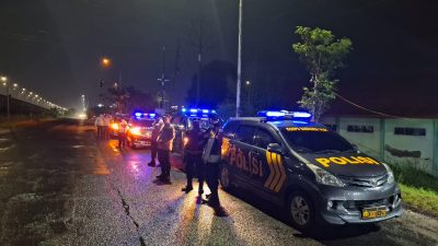 Patroli Gabungan Rayon Selatan Digelar di Porong, Antisipasi Gangguan Kamtibmas Selama Ramadan